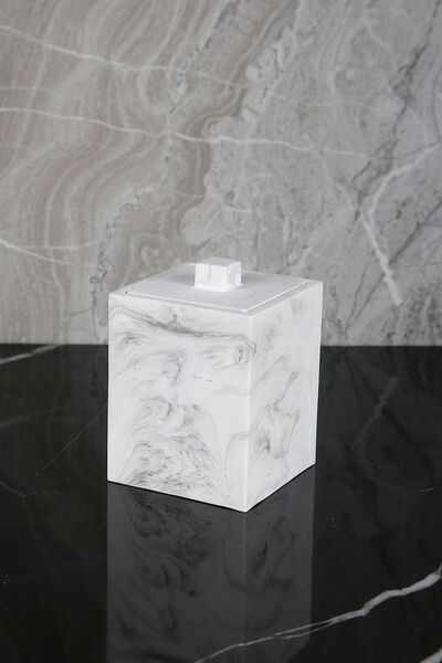 betonmall Beton Makyaj Pamuğu Kulak Pamuğu Düzenleyici Kapaklı Pamukluk Organizer