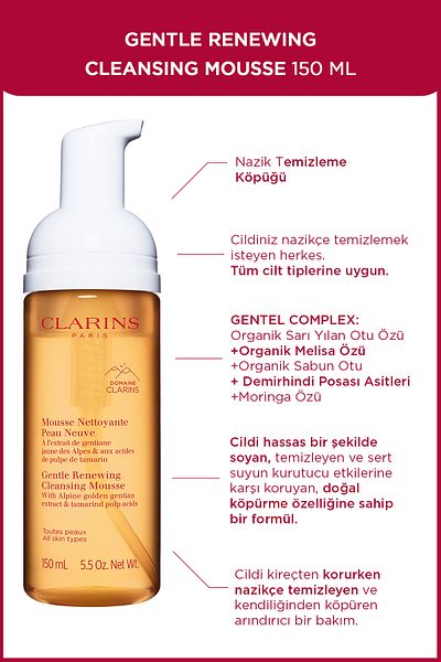 Clarins 150ml Gentle Renewing Cleansing Foam - Cleansing & Toning Gentle Renewing