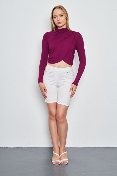 ESPİNA Women's Long Sleeve Flounce Blouse