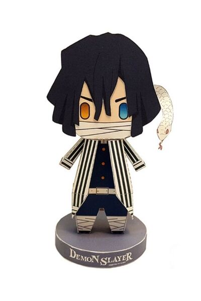 ZNC Obanai Iguro - Demon Slayer - Hobi, Kesime Hazır Kağıt Maket, Çocuklar ve Yetişkinler İçin Uygun