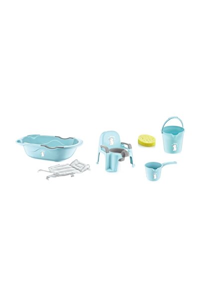 Babyjem Matte Blue Baby Luxury Σετ Μπάνιου - 6 Τεμάχια