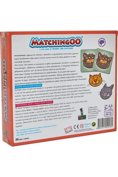 Mr Toy Mr. Toys Matchingoo - Memory and Matching Cats Game