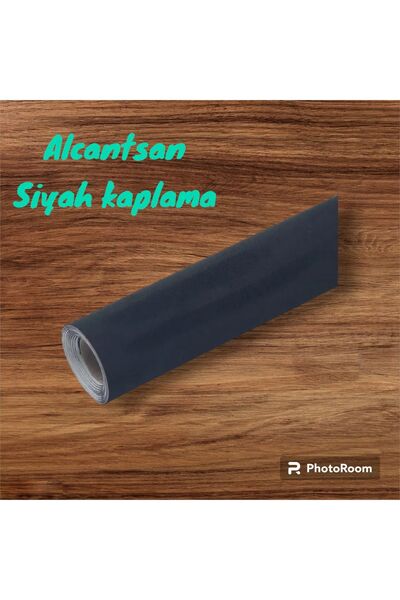 ALCANTARA Kadife Kaplama Kendinden Yapışkanlı 40/40 Ebat Siyah