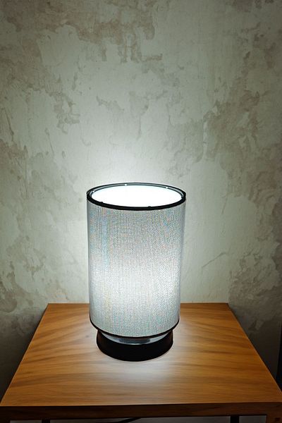Eslight Gray Animon Cylinder Design Table Lamp - Lampshade