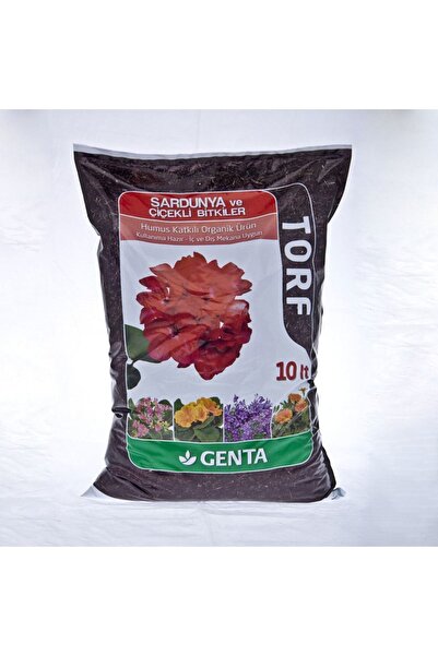 Genta Sardunya Ve Çiçekli Bitki Torfu 10 Lt Bahçe Toprak Ekmek Için