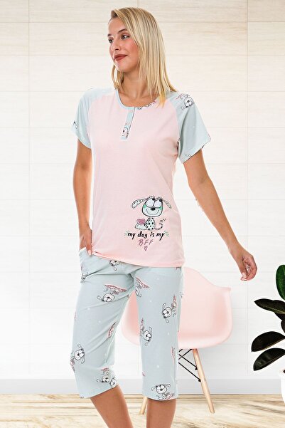 Bella Linda Set de pijamale din bumbac Bermude pentru damă