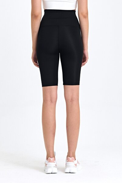 BANEGA High Waist Women's Biker Corset Leggings - Agraphed and Gathering