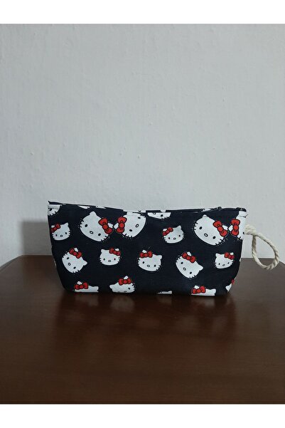 owl bag Θήκη για στυλό Hello Kitty με κόκκινο μαύρο σχέδιο - τσάντα μακιγιάζ