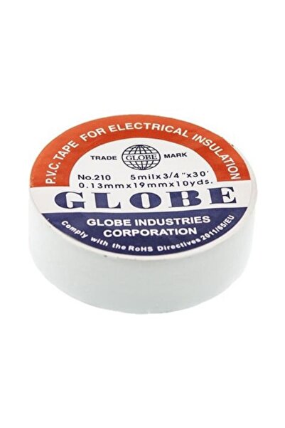 Cata Globe Beyaz Elektrik Bandı 10 mt