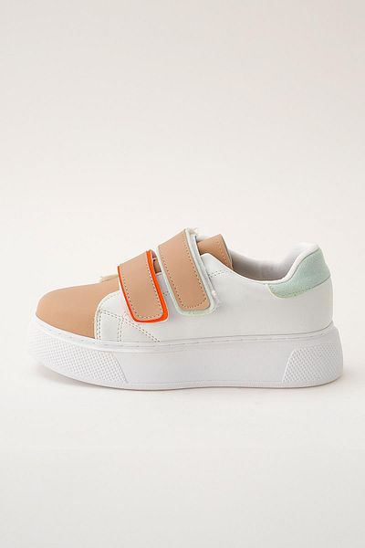 Rays Model 2101 Pantofi sport cu velcro alb-bej