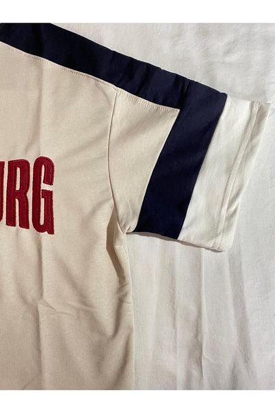 g-town Μπλουζάκι με κοντομάνικο κέντημα Unisex Oversize