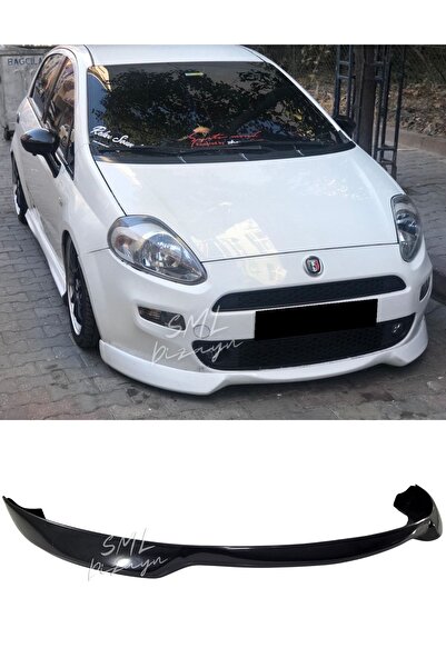 SML Dizayn Fiat Punto Evo 2009-12 Makyajlı Steinmetz Ön Ek (PLASTİK) Boyasız Punto Evo Ön-bodykit-ek-lip