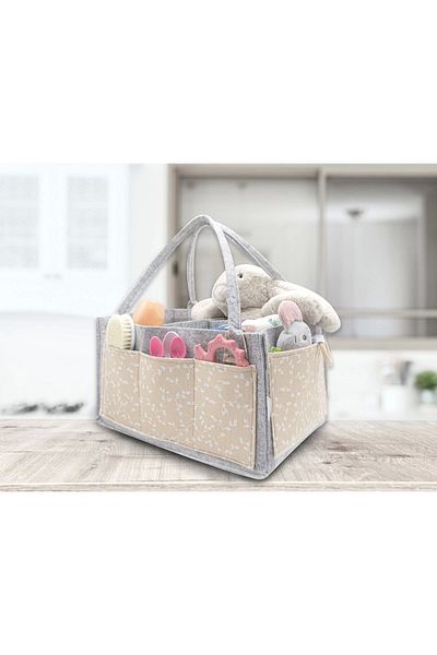 Babyjem 772 Salmon Felt Mother Baby Care Bag Flower