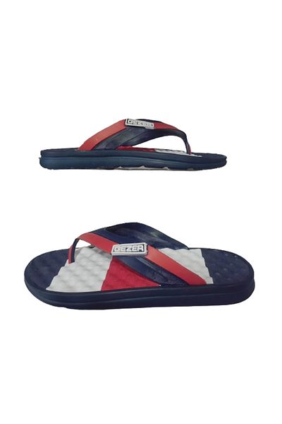 GEZER Ανδρικές παντόφλες casual Navy Blue-Red - Σαγιονάρες, gzerr320-99