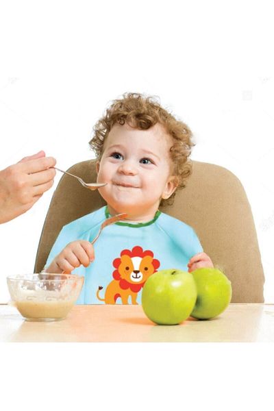 Babyjem Poli Muşamba Kollu Mama Önlüğü 034 Yesil