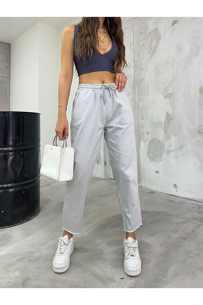 BİKELİFE Damenhose aus Lycra-Baumwolle mit hoher Taille – Slim Fit mit Taschen