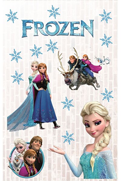Göktuğ Hediyelik Elsa Anna Frozen Karlar Ülkesi Çocuk Odası Bebek Odası Duvar Sticker
