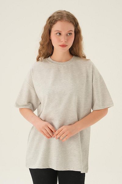 Rays Μπλουζάκι 1633 Μοντέλο Γκρι Oversize