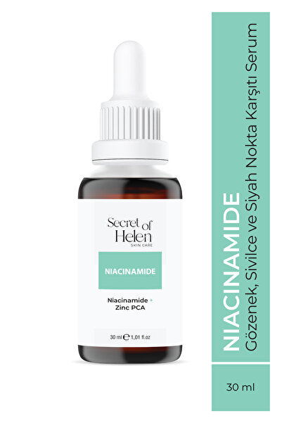 Secret of Helen Niacinamide Serum 30 ml | Siyah Nokta, Sivilce, Akne, Leke Ka...