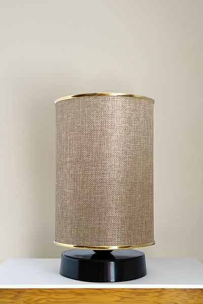 Eslight Dark Beige Animon Cylinder Design Table Lamp - Lampshade