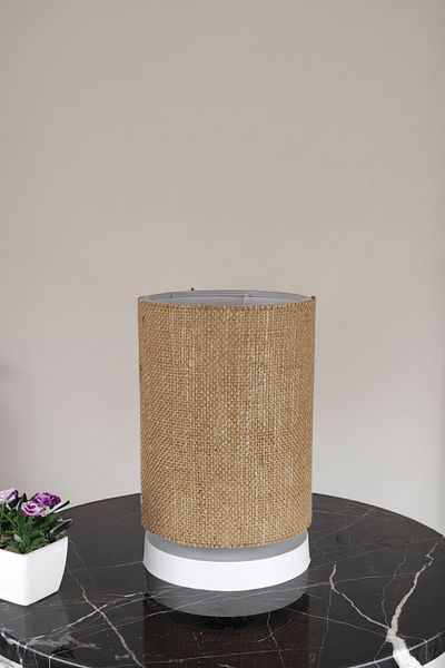 Eslight Jute Fabric Cylinder Design Table Lamp - Lampshade AJ03