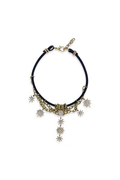 Bayemeyc Starry Deri Kolye