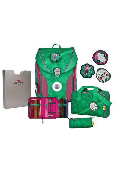 DerDieDas ErgoFlex Max LED Schulranzen-Set 6tlg.