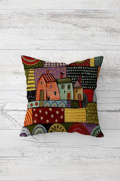 on the clouds Masă cu mozaic cu model Summer House - Set de 4 aleer decorativ