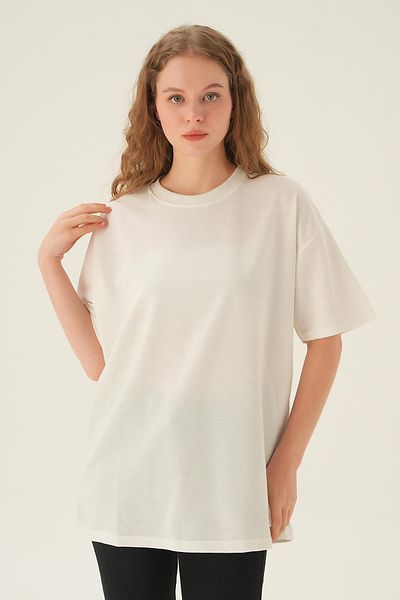 Rays 1633 Model Ecru Tricou supradimensionat