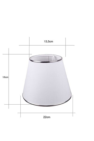 Eslight رأس عاكس الضوء الأبيض - 22 سم Ab39