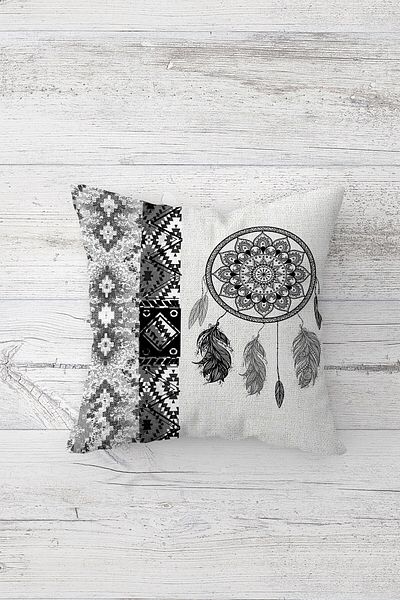 Pelangi Dream Catcher - 4-Piece Ethnic Embroidered Table Change Ranir Set