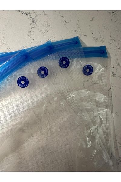 PALPAK 26X28 CM Vacuum Bag - With Valve Serrated and Covered