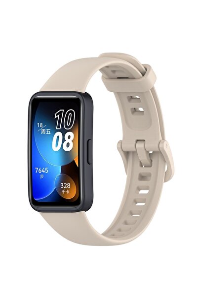 Nezih Case Huawei Band 8/9/10 Uyumlu A Kalite Yumuşak Jel Silikon Kordon Bej