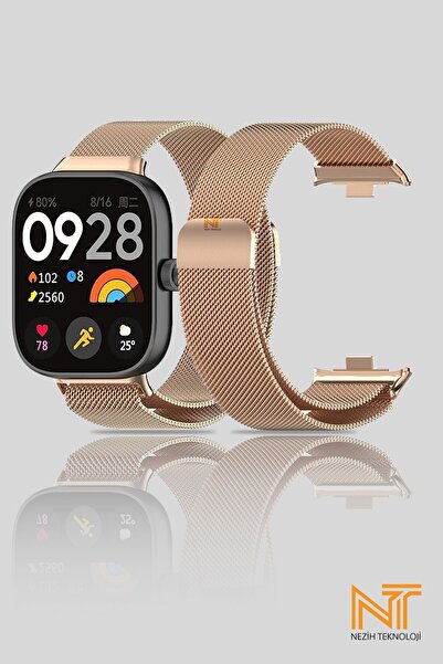 Nezih Case Xiaomi Redmi Watch 4 / 5 / 6 / Band 8 Pro / Uyumlu Milanes A Kalit...