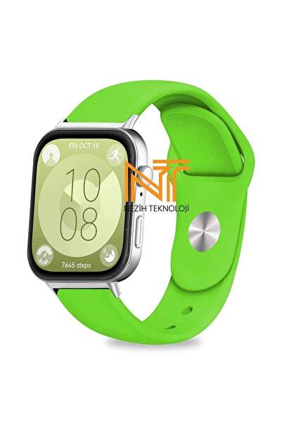 Nezih Case Huawei Watch Fit 3 Uyumlu A+ Kalite Yumuşak Silikon Spor Kordon/Kayış