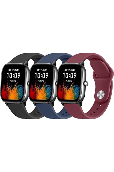 Nezih Case Amazfit Bip 3 / Bip 3 Pro / Bip U Pro / Bip / Bip Lite / Bip S / Bip S lite / Bip U 3'lü Kordon Seti