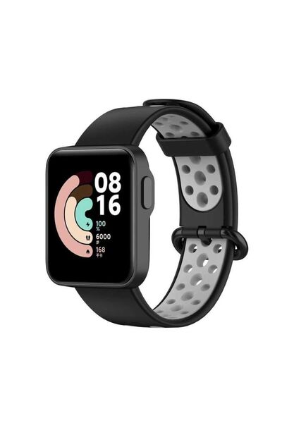 Nezih Case Xiaomi Mi Watch Lite Uyumlu A+ Kalite Nike Delikli Spor Silikon Ko...
