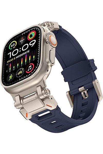 Nezih Case Apple Watch Ultra / Ultra 2 49mm Uyumlu Özel Yapım Titanyum Bağlan...