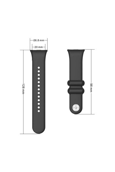 Nezih Case Xiaomi Mi Band 8 Pro / Smart Band 8 Pro Uyumlu Tasarım A Kalite Spor Jel Silikon Kordon