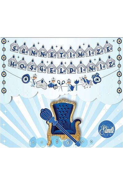 DÜVENCİ TİCARET Welcome Banner - 3 Piece Set for Our Circumcision
