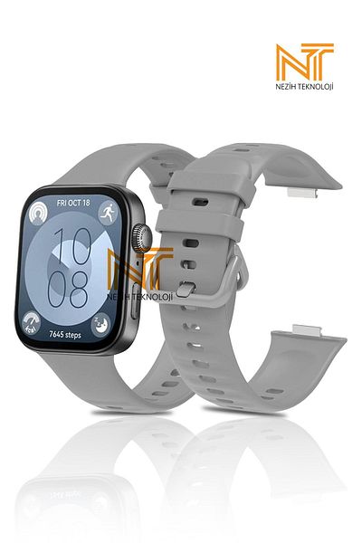 Nezih Case ساعة Huawei Watch Fit 3 / Fit 4 / Fit 4 Pro متوافقة مع سلك / حزام من السيليكون الناعم عالي الجودة