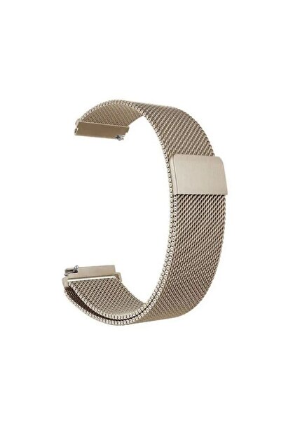 Nezih Case Huawei Watch GT 3 Active 42mm Uyumlu 20mm Hasır Örgü Metal Milanes Kordon