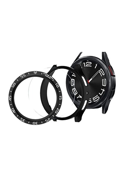 Nezih Case Samsung Galaxy Watch 6 Classic 43mm Uyumlu 360 Full Koruma Sport K...