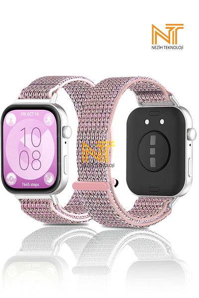 Nezih Case ساعة Huawei Watch Fit 3 / Fit 4 / Fit 4 Pro متوافقة مع إطلاق عالي الجودة من النايلون المنسوج من النايلون
