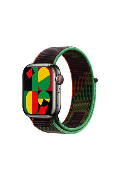 Watch Series 5/6/7/8/9/se 38/40/41mm Series 10 42 / Series 11 42mm Compatible Mesh Cord Black Unity