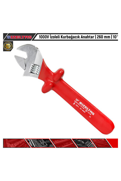 İzeltaş 1000V İzoleli Kurbağacık Anahtar | 260 mm | 10”