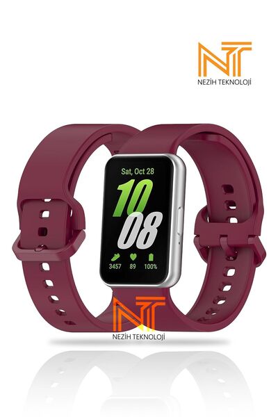 Nezih Case Samsung Galaxy Fit 3 Uyumlu  Tasarım Sport Yumuşak Jel Silikon Kordon