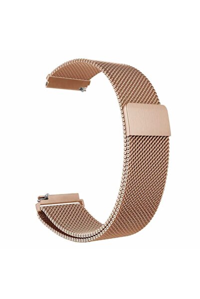 Nezih Case Huawei Watch GT 3 Active 46mm Uyumlu 22mm Hasır Örgü Metal Milanes...