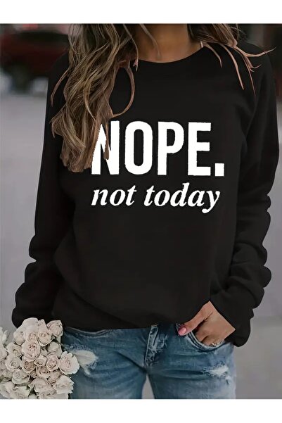 Deocept Φούτερ με στάμπα με λαιμόκοψη