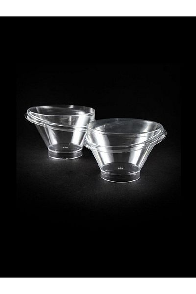 Kristal 220cc 15 Pieces Plastic Oval Bowl with Lid